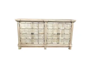 MF Chinese Antique Reproduction Recycled Timber 4 Door Buffet - 160cm thumbnail 1