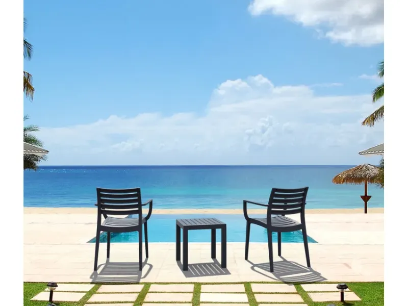 FL 3 Piece Outdoor Poolside Setting with Artemis Armchair