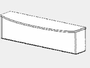 DD CC Plus Custom Made Curved Edge Desk Hob thumbnail 3