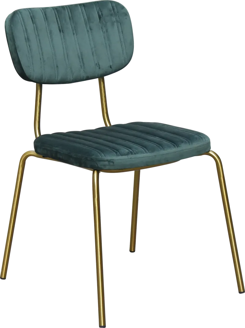 FL Tiramisu Velvet Upholstered Brass Leg Hospitality Function Chair