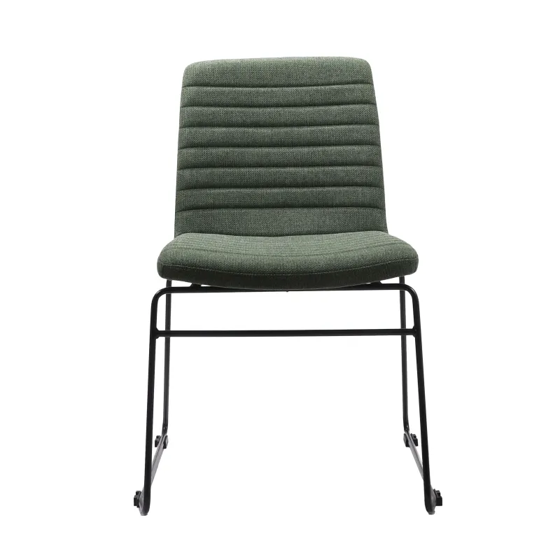 RL Pixel Fabric Upholstered Sled Base Breakout Chair