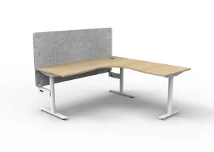 RL Halo Static Corner Workstation with Eco Panel Screen thumbnail 2