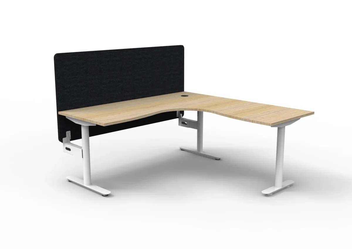 RL Halo Static Corner Workstation with Eco Panel Screen thumbnail 9