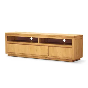 VI Highland Timber Framed 3 Drawer TV Unit thumbnail 2