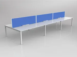 OL Axis 6 User Double Sided Workstation with Screen - Breathe Fabric thumbnail 18