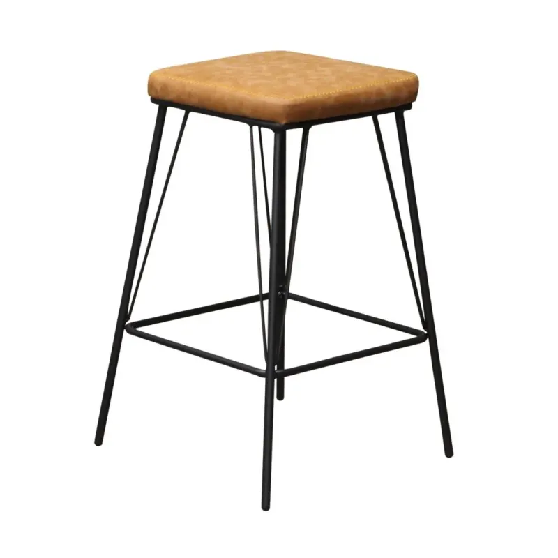 BT Bayou PU Upholstered Seat Metal Base Counter Stool