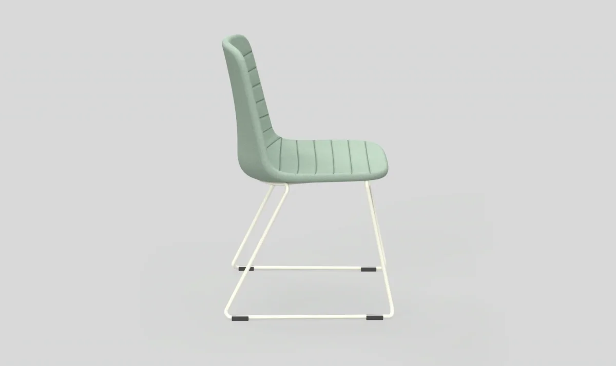 OL Sofia Fabric Upholstered Sled Base Breakout Chair