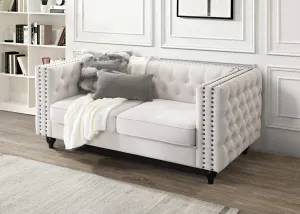BT Mayfair Fabric Upholstered Tufted Back 2 Seater Sofa thumbnail 3