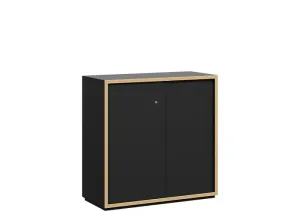 DD Grid Line Sliding Door Credenza Buffet thumbnail 2