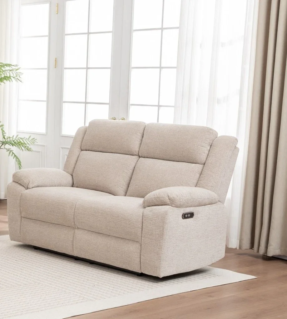 VI Dream Fabric Upholstered 2 Seater Electric Recliner Lounge