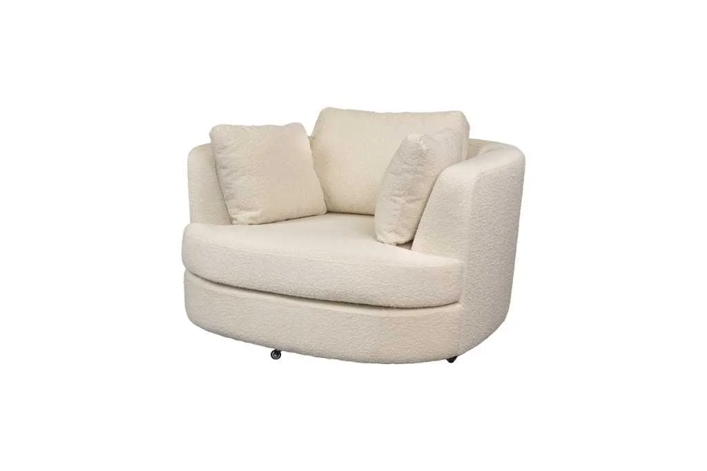 VI Orlando Fabric Upholstered Swivel Chair