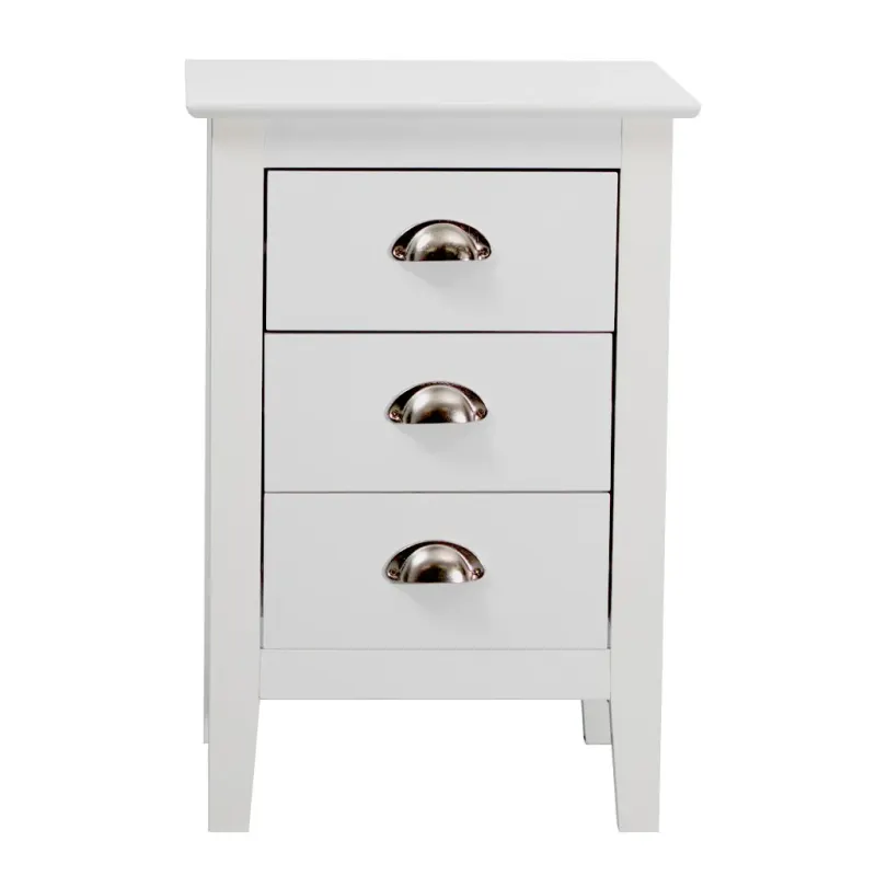 VI Costway 3 Drawer Bedside Table
