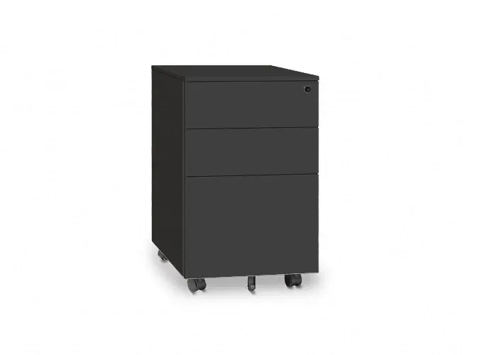 DD Lunar Metal 2 Drawer 1 File Mobile Pedestal