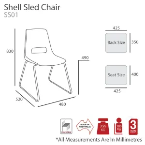 MA Shell Fabric Upholstered Sled Base Visitor Chair thumbnail 4