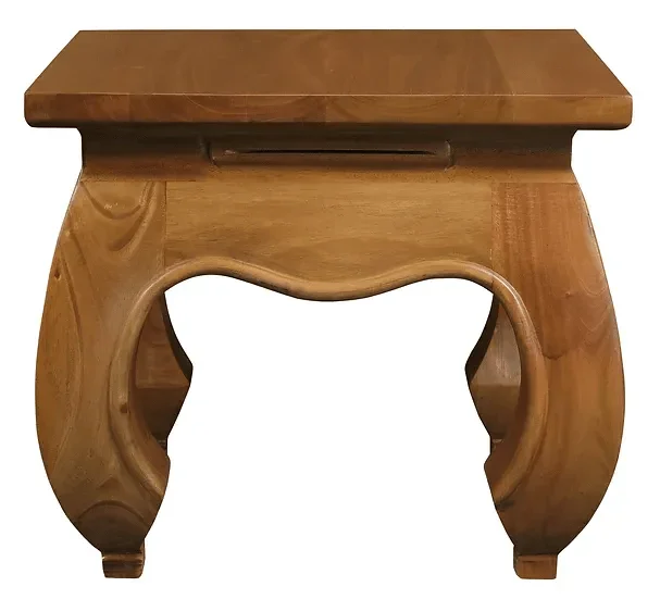 CT Dynasty Solid Timber Opium Leg Lamp Table