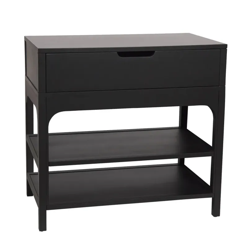 SH Ankara Large Black Bedside Table