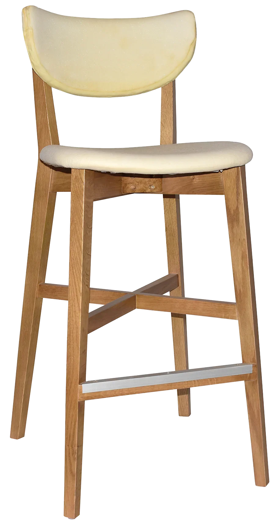 EZ Rialto Light Oak Stained Solid Timber Framed Barstool