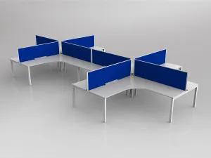 OL Axis 8 User 90° Workstation with Screen - Breathe Fabric thumbnail 20