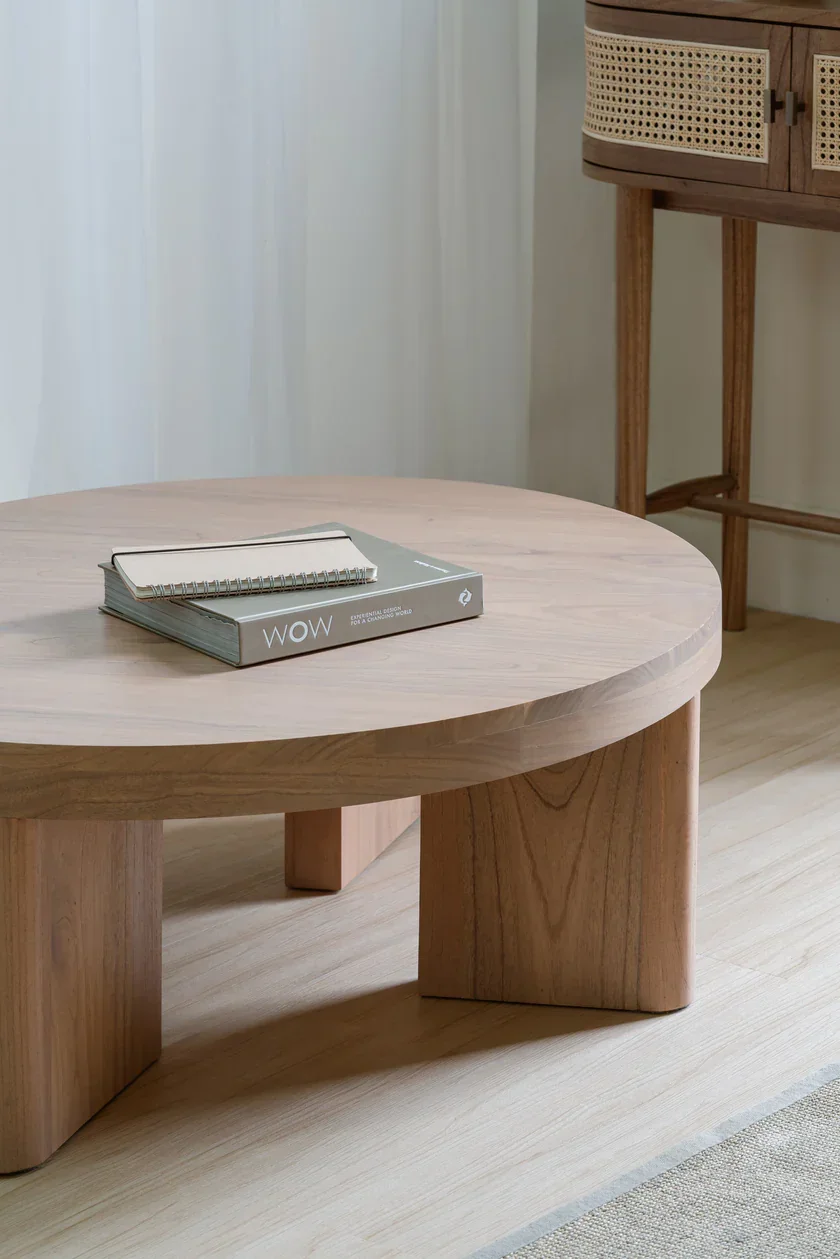 CT Apollo Solid Timber Round Coffee Table