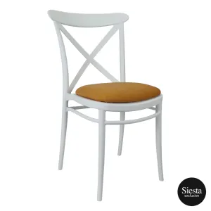 FL Cross Back Hospitality Outdoor Chair with Cushion thumbnail 5