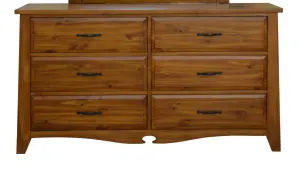 VI Federation Solid Timber 6 Drawer Dressing Table thumbnail 1