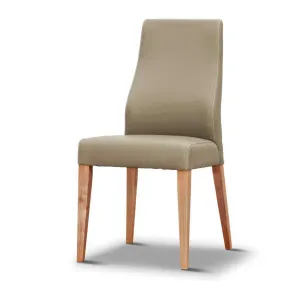 VI Highland PU Leather Upholstered Timber Legs Dining Chair thumbnail 1