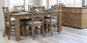 VI Cresswell Solid Timber Fabric Seat Dining Chair thumbnail 5