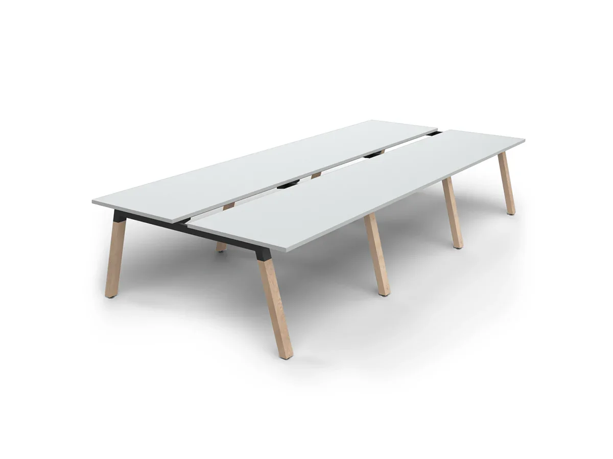 OL Plantation 6 Users Double Sided Desk