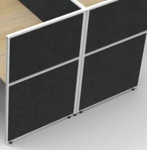 RL SHUSH30 Cubicle Screen System for 2 Person thumbnail 2
