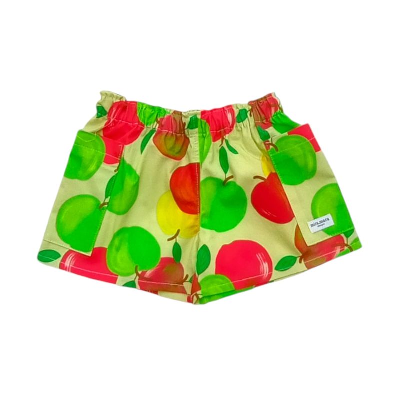 Kids Unisex Shorts-Apples