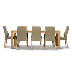 VI Highland PU Leather Upholstered Timber Legs Dining Chair thumbnail 7