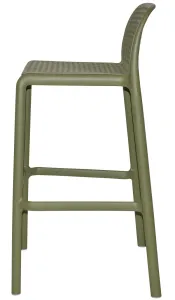 EZ Bora Hospitality Outdoor Stackable Barstool thumbnail 2