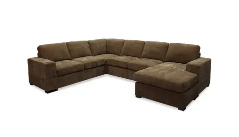 EL Coke Fabric Upholstered Corner Modular Lounge