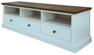 VI Montreal Solid Timber TV Unit with 3 Drawers & 3 Niches thumbnail 2
