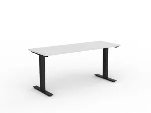 OL Agile Fixed Height Desk – White Top with Black Frame thumbnail 9