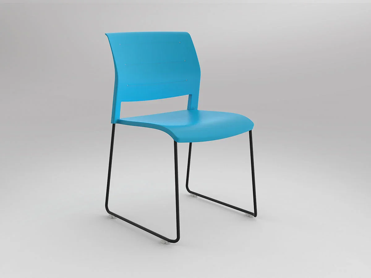 OL Game Sled Base Visitor Stacking Chair