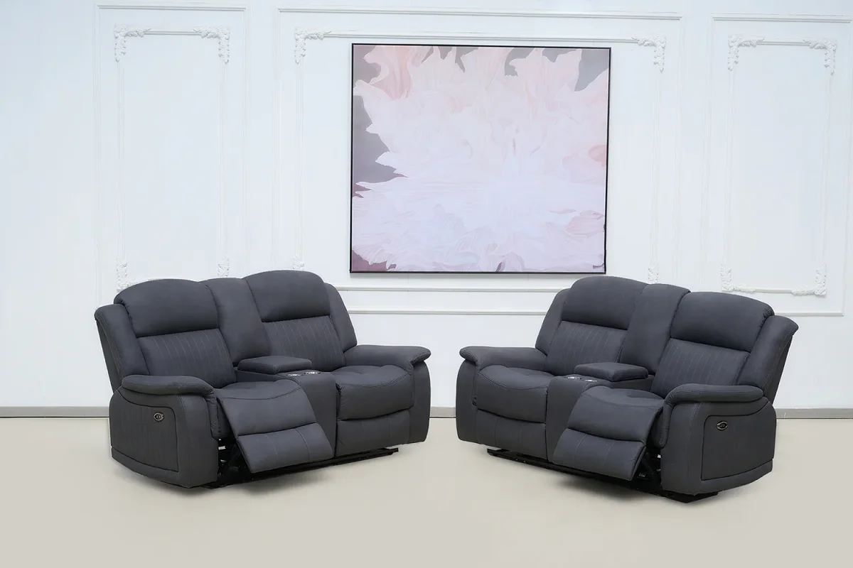 BT Paragon Fabric Upholstered 2 Seater Electric Recliner Lounge