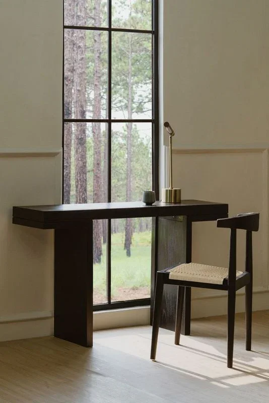 CT Arden Solid Oak Timber Dining Chair with Loom Seat