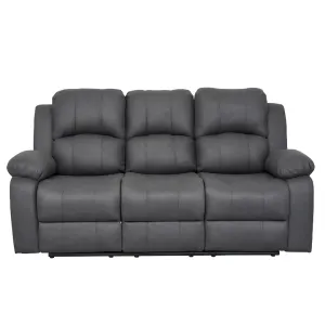 BT Valor Fabric Upholstered 3 Seater Manual Recliner Lounge thumbnail 1