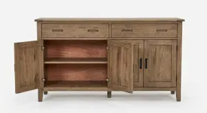MF Oak Timber Buffet with Doors and Drawers thumbnail 14