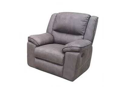 EL Arias Waxed Rhino Fabric Upholstered Recliner Sofa