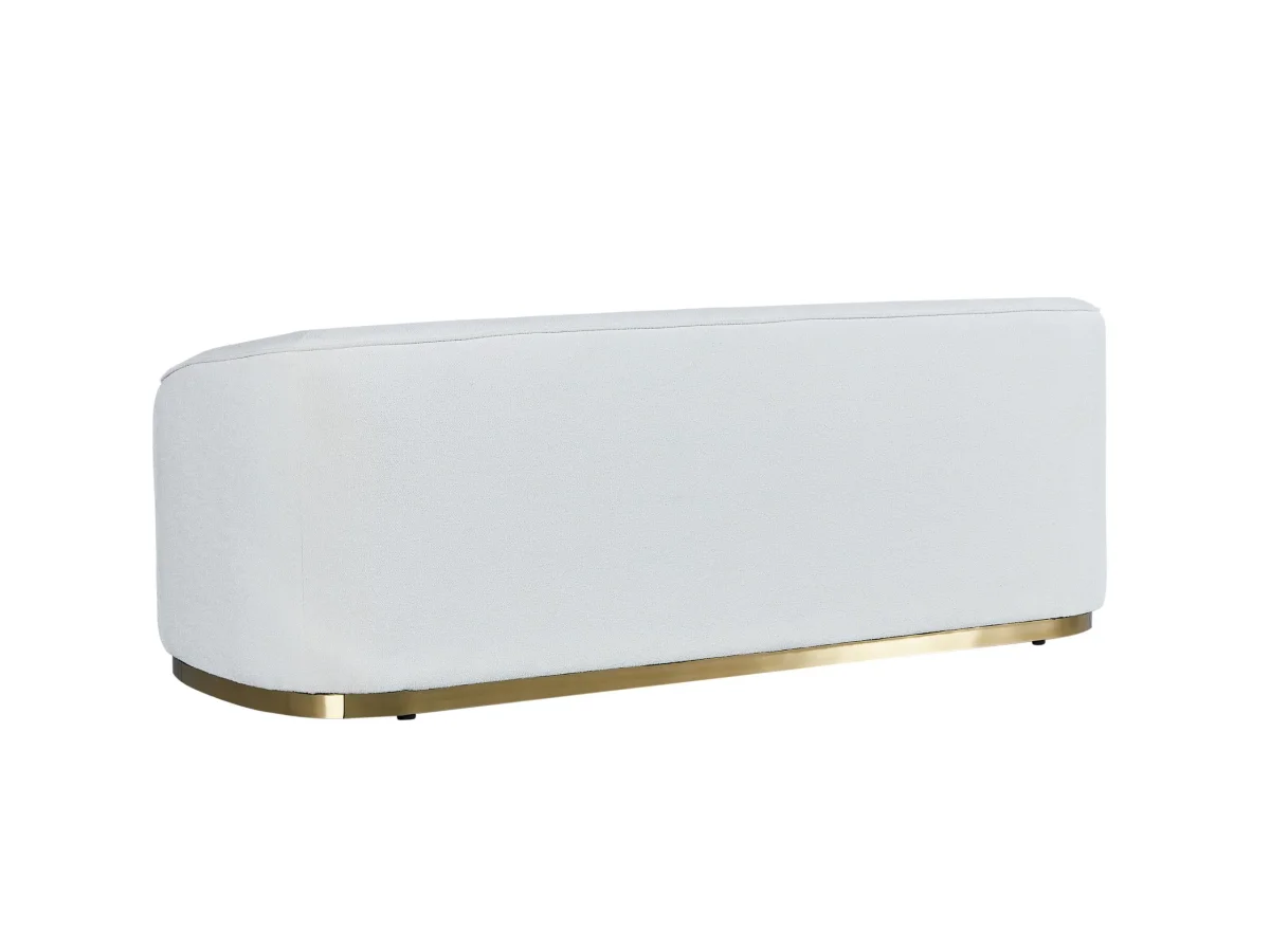 BT Bellissimo Oro Fabric Upholstered 3 Seater Sofa with Gold base