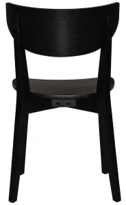EZ Rialto Black Stained Solid Timber Framed Hospitality Dining Chair thumbnail 4