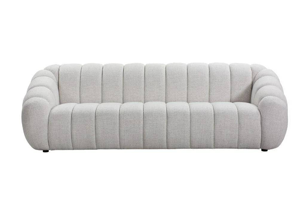 VI Kenya Fabric Upholstered 4 Seater Sofa