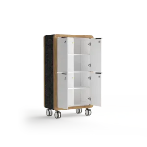 OL Rover 4 Door Mobile Locker with Acoustic Pinnable Board thumbnail 3