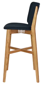 EZ STOOL DAKOTA UPH 2 LIGHTOAK - GRAVITY NAVY thumbnail 3