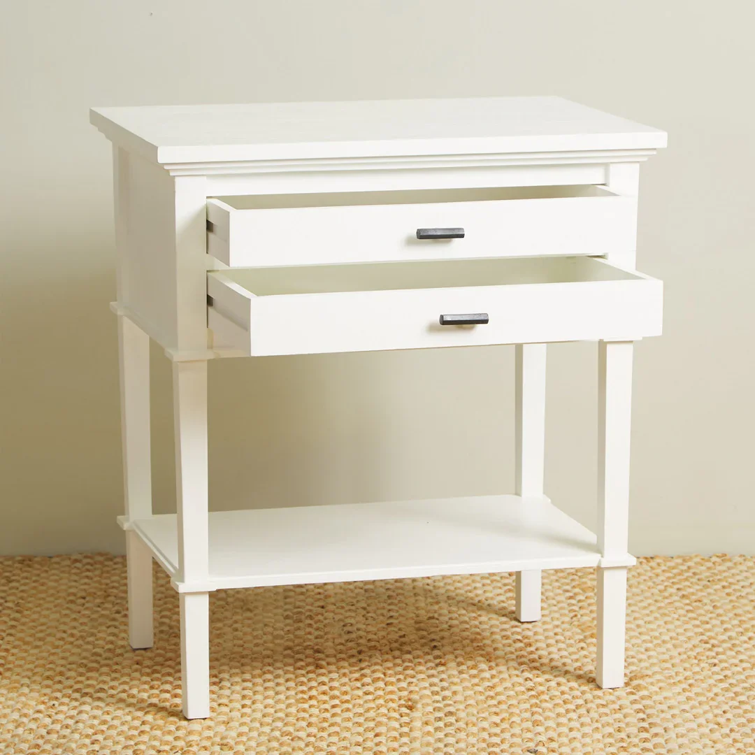 SH Mills Bedside Table with 2 Drawers