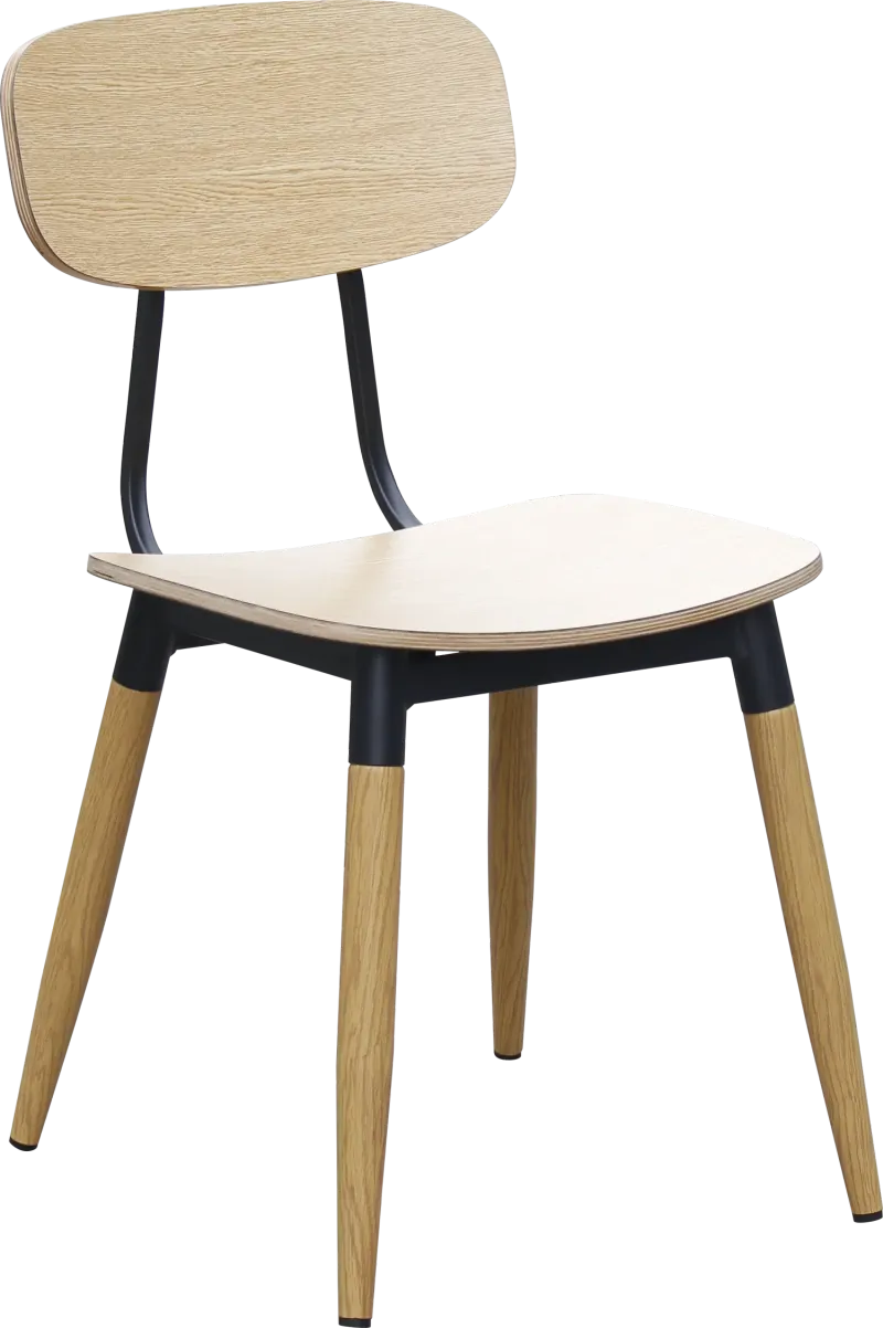 FL Austin Ply Seat Steel Legs Hospitality Dining Chair