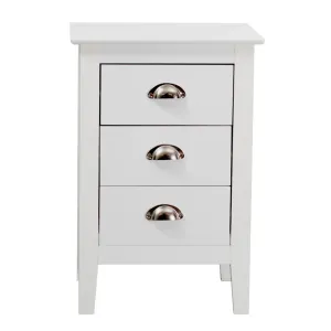 VI Costway 3 Drawer Bedside Table thumbnail 1