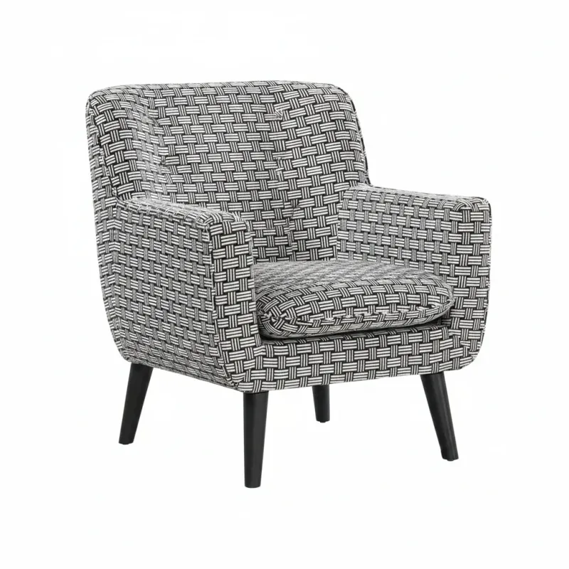 BT Georgia Monochrome Fabric Upholstered Accent Chair